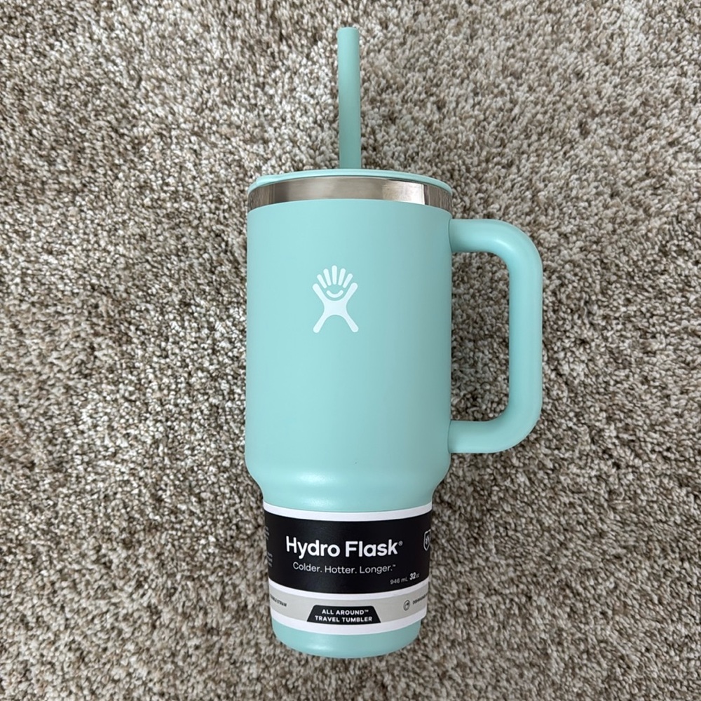 Hydro Flask 32oz All Around Travel Tumbler with Straw dew color - Picture 2 of 5
